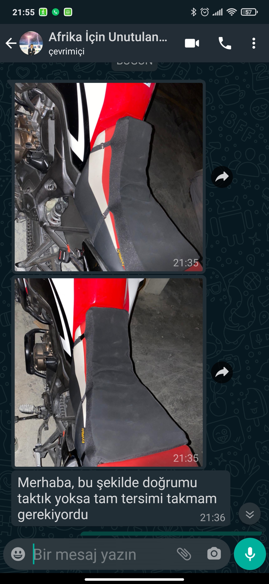 Africa Twin Comfy Konfor Sele minderi